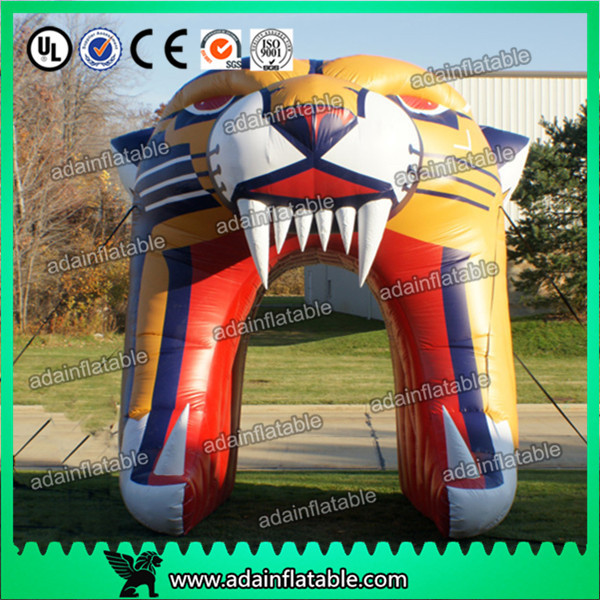 Best Inflatable Tiger Head Entrance Tunnel Arch wholesale