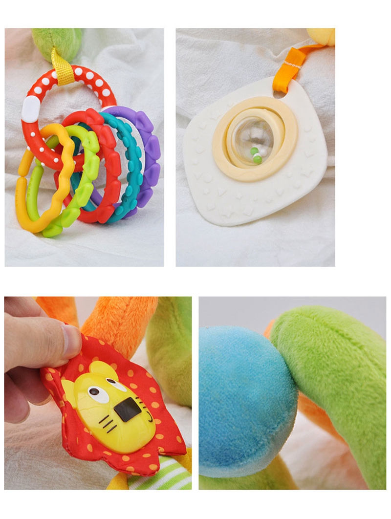 21*10cm Crib Safe Stuffed Animals , EN71 Baby Hanging Rattle Toys