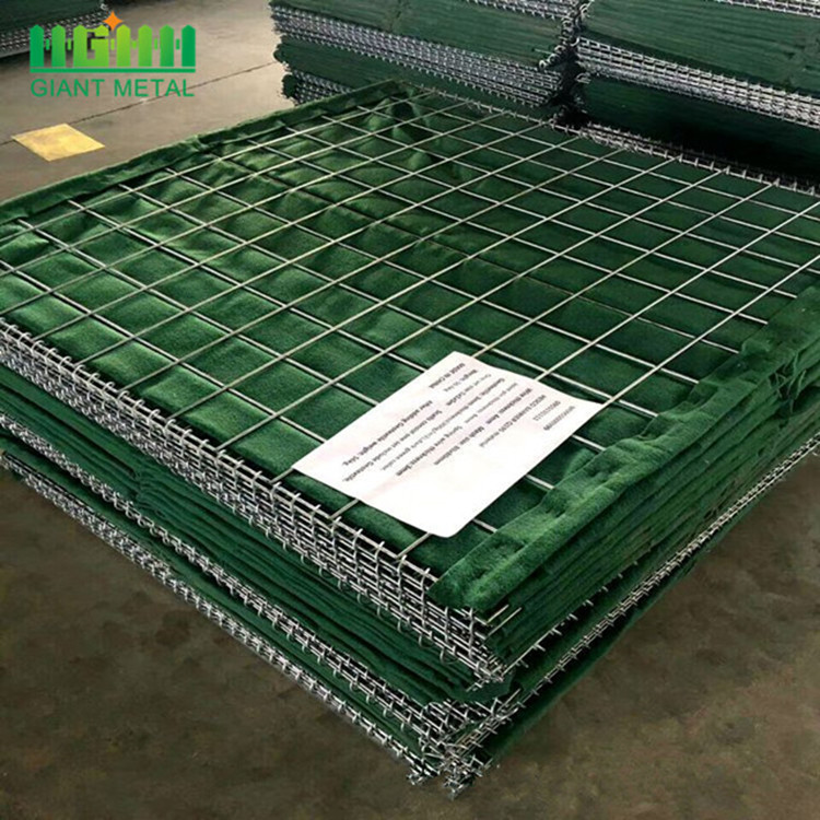 China 4mm Galvanized Welded Mesh Gabions Defensive Barrier on sale