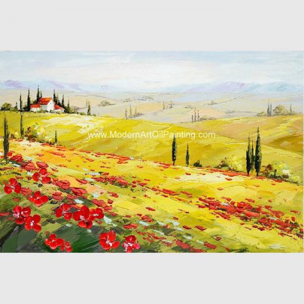 Cheap Decorative Scenery Tuscany Painting Acrylic Hand Painted Modern Art Painting for sale