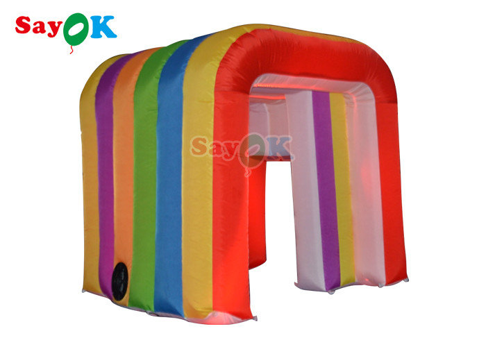 China Inflatable Led Light 360 Photo Booth Enclosure Backdrop For Advertising on sale