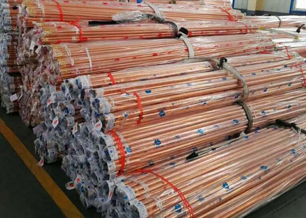 Seamless / Welded Copper Tube T2 Copper Pipe Air Conditioning And Condenser Copper Pipe Tube