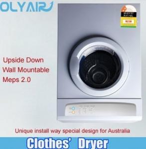 China Australia wall mounted upside down clothes dryer 7kg with MEPS two star on sale