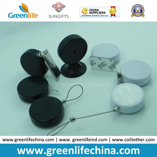China Round Anti-Theft Retractable Pull Box Recoiler W/Customized Ends on sale