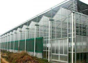 China Agricultural Polycarbonate Sheet Greenhouse Double Arch Multi Span Structure Frame on sale