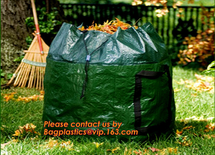 China Heavy Duty Pp Garden Bag Self-Standing Tip Bags Make Yard Clean-Up Easy tipping bag,garden sack,leaf sack on sale
