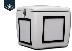 China Motorcycle Scooters Food Delivery Box 85L Fiberglass With Led Light 500 * 485 * 495mm on sale