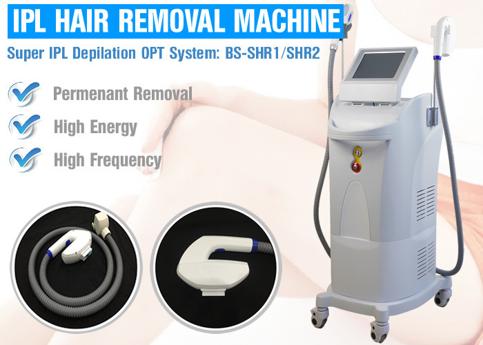 China OPT SHR Permanent Hair Removal Machine For Unwanted Facial Hair / Men's Body Hair on sale