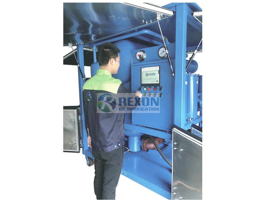 Insulated fluid transformer oil vacuum dewatering machine, high precision transformer oil filtration equipment