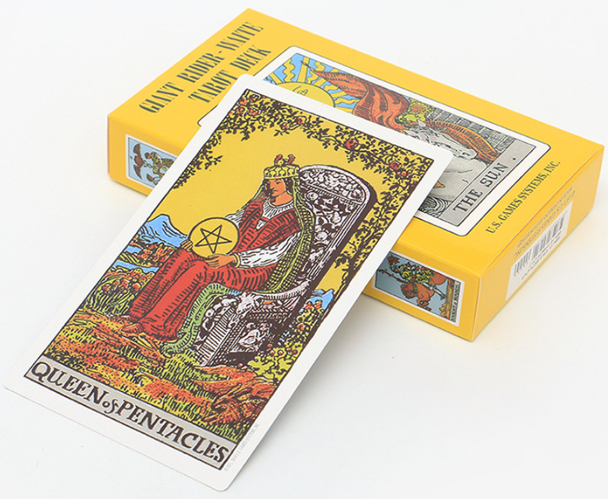 China CMYK Printing 350gsm Coated Paper 78 Printable Tarot Cards on sale