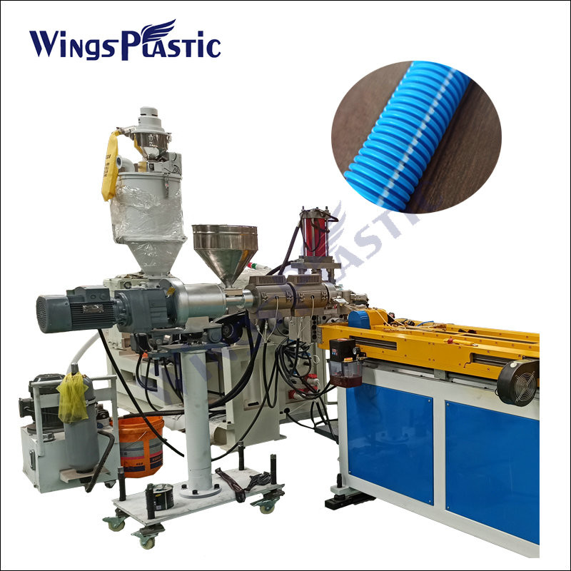 HDPE Single Wall Corrugated Pipe Machine Plastic Extrusion Lines with High - Speed
