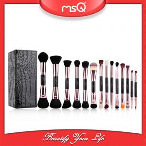 China 2017  fashion  14pcs Double Sided Brush Sets Makeup Private Label Double End Cosmetics Brush Set Wholesale on sale