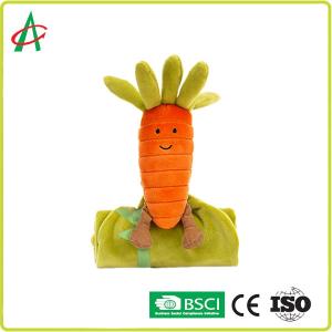 Best Male And Female Baby Carrot Comfort Blanket Plush Soft Saliva Towel Toy wholesale