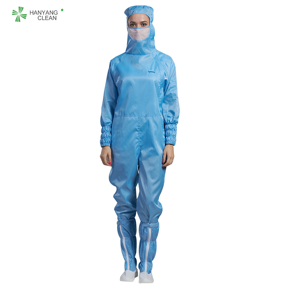Best Unisex Protective Coverall Suit ESD Garment 75D / 100D Yarn Stable Performance wholesale