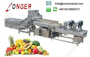 China Automatic Fruit and Vegetable Washing and Drying Processing line on sale