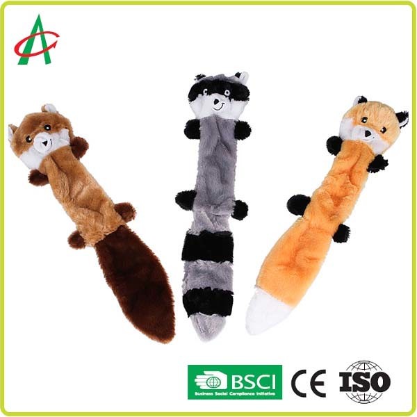 Best Cuddly Durable Squeaky Dog Toys 25cm with Super Soft Fabric Material wholesale