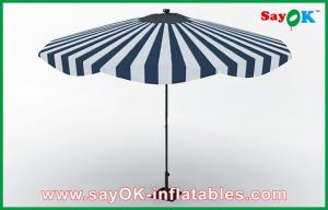 China Customized Beach Wood Handle Sun Umbrella Aluminum Frame Sun Protective Umbrella on sale