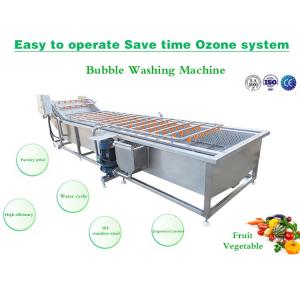 China SS304 Fruit And Vegetable Processing Line Bubble Washing Machine on sale