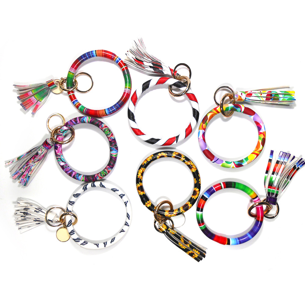 China Multicolor Bangle Wrist Key Ring Bracelet for sale