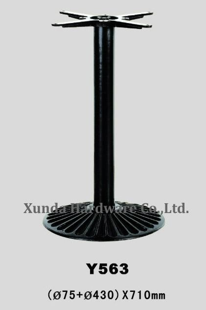 China Hot Selling Metal Furniture Parts Cast Iron Table Base For Restaurant Table Y563 on sale