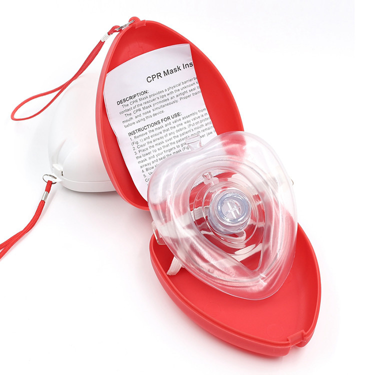Cheap PVC CPR Breathing Mask CPR Emergency Medical Equipments First Aid for sale
