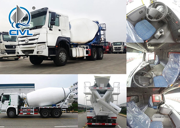 China Sinotruck New Concrete Mixer Truck With Air Conditioner Cabin For Sale 6x4/8x4/4x2 concrete mixing equipment on sale