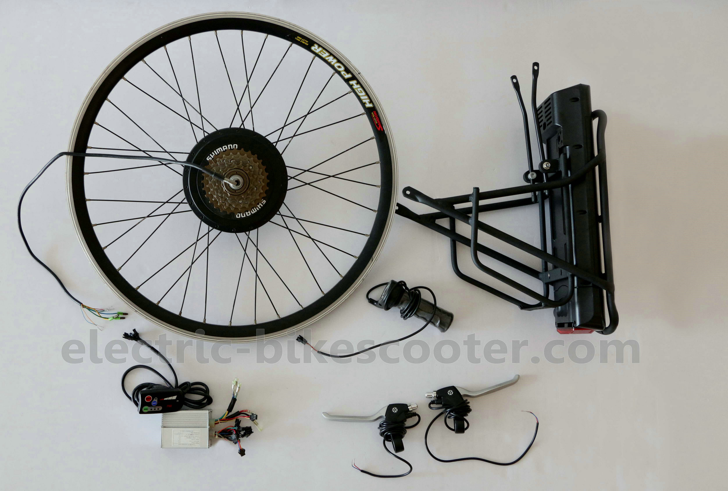 China 25km/H Pedal Assist Ebike Conversion Kit , 250W Electric Bike Conversion Kit With Battery on sale