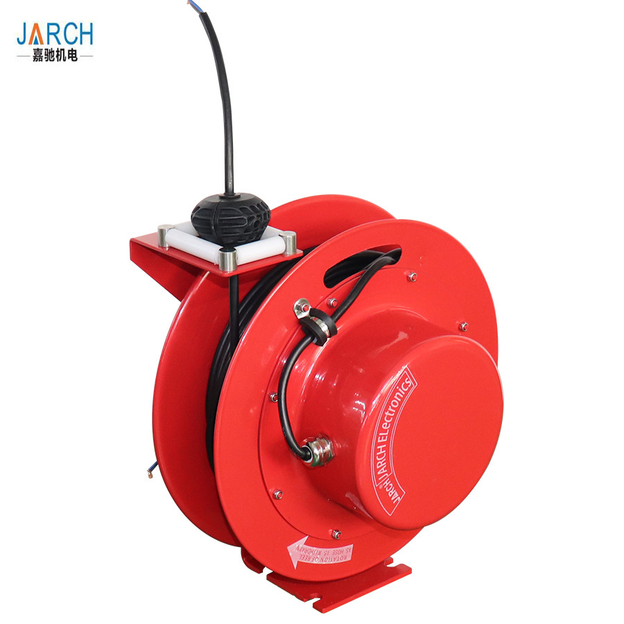 China Reinforced Steel Heavy Duty Extension Cord Reel auto retractable hose reel on sale