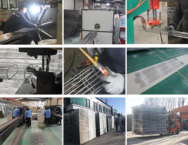 High Temperature Resistant Industrial Filter Cages 110mm Galvanized Epoxy Coating
