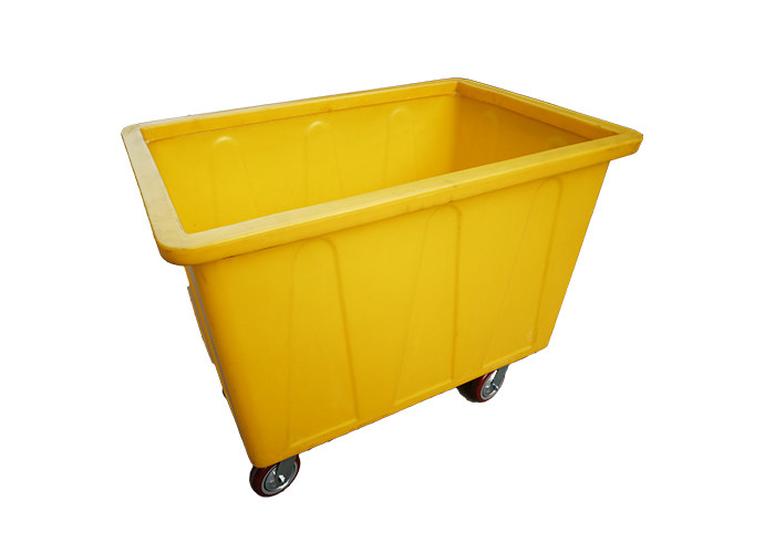 China 300Kg Roto Moulded Products Heavy Duty Stock Handling Trolley , Bar Bottle Bin Poly Skips on sale