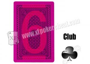 China Magic Props Silver Paper Invisible Playing Cards , Gambling Cheat Marked Poker Cards on sale