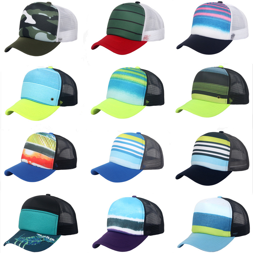 China Unisex Baseball Caps Adjustable Trucker Golf Mesh Peak Hat Baseball Snapback Hat on sale