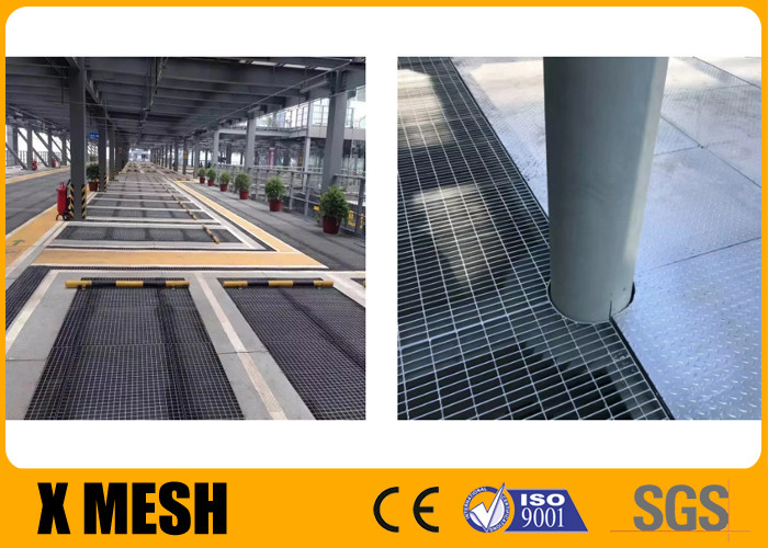 China Flooring Serrated Welded Steel Grating Hot Dip Galvanized Stair Tread Long Life on sale