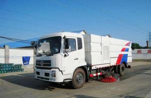China DONGFENG Chassis Dry Sanitation Road Sweeper Truck Eur V Emission on sale