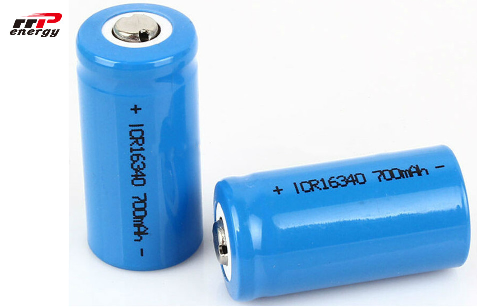 China Cylindrical Rechargeable Li Ion Battery Pack 3.7V 16340 700mAh Long Lifespan on sale