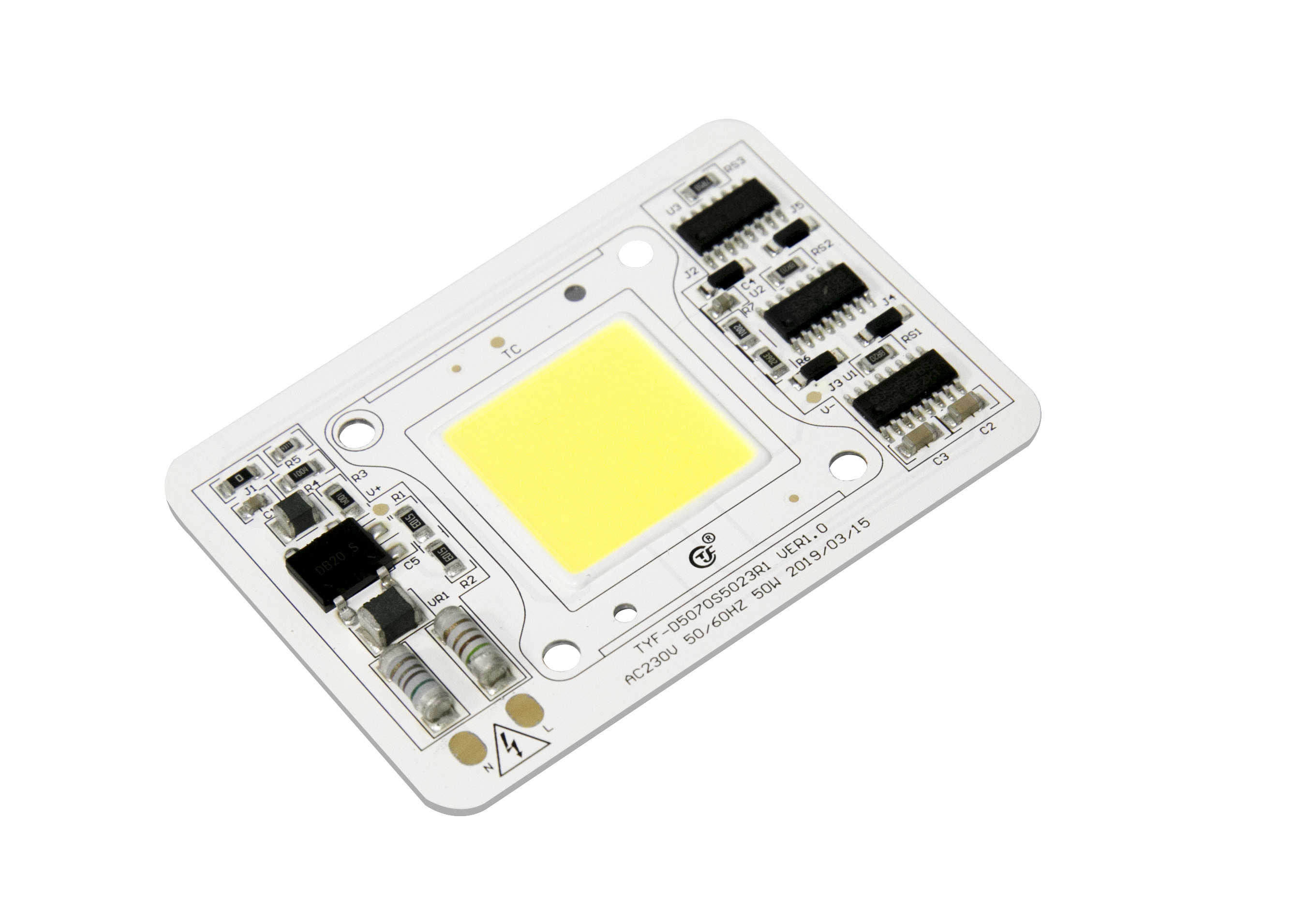 China Dimmable High Power Led Module , AC230V Led Lighting Module 50W  50*70mm on sale