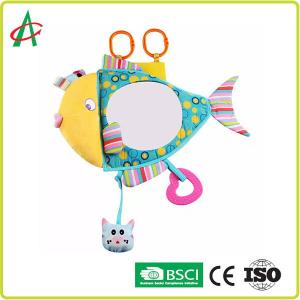 Best BSCI Plush Books For Babies 23.5x35cm Fish Shape With Mirror wholesale