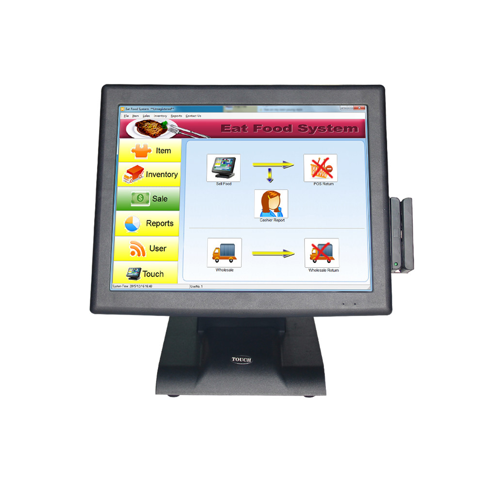 China 15 Inch All In One Pc Pos Terminal Pos System Touch Screen Cash Register With MSR POS2119 on sale
