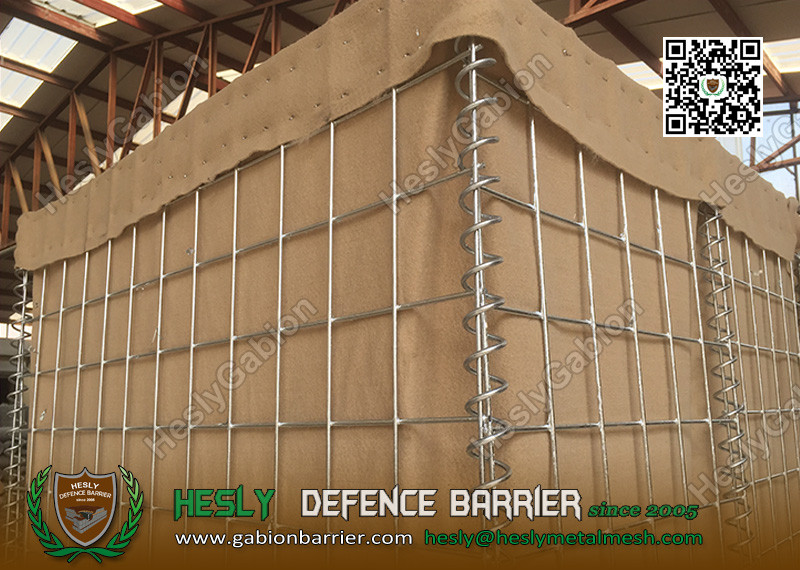 China Military Geotextile-lined Welded Mesh Gabion Barrier | China Bastion Barrier Manufacturer on sale
