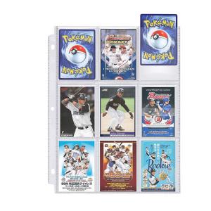 China Waterproof 9 Pocket Baseball Card Protectors , 0.1mm Magnetic Card Holder on sale