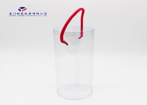 Best Plastic Cylinder Packaging Tubes With Carry String 0.25 - 0.4mm Thickness Dia 10cm wholesale