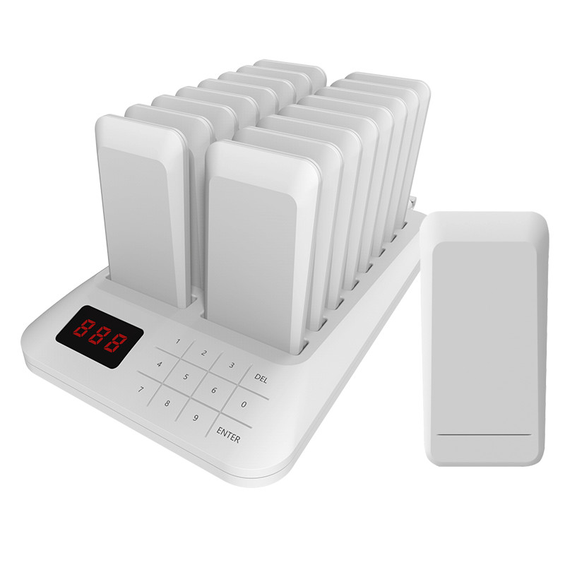 China New design  800m long distance wireless calling  system  with 16 pagers for restaurant on sale