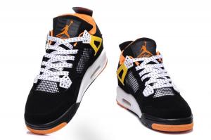China Cheap Air Jordans Shoes for sale black yellow orange on sale