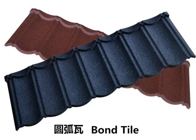 China Color Stone Coated Steel Roofing Tiles 0.7mm Thickness on sale