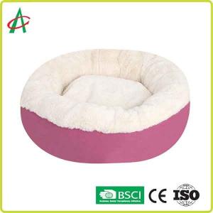 Best 31.5" Pet Plush Toy , Round CPSIA Soft Fluffy Dog Beds wholesale