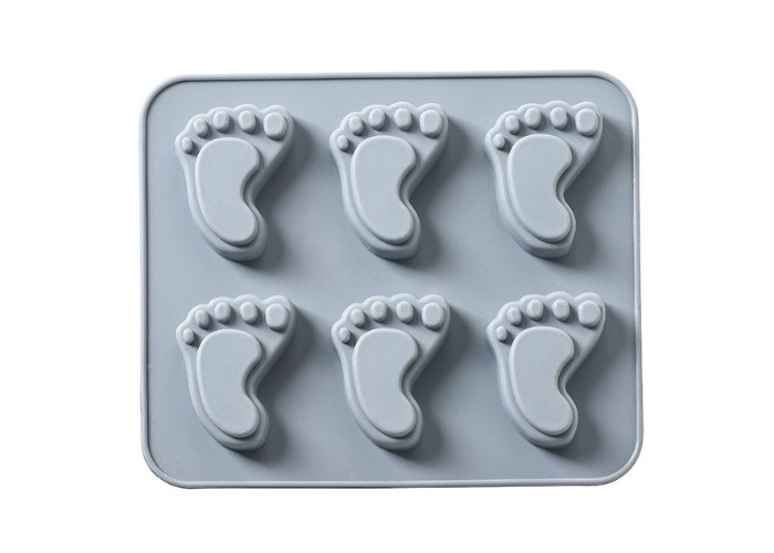 China Promotional Design , High Quality , Food Grade , Baby Footprint , DIY Silicone Cake Mold on sale