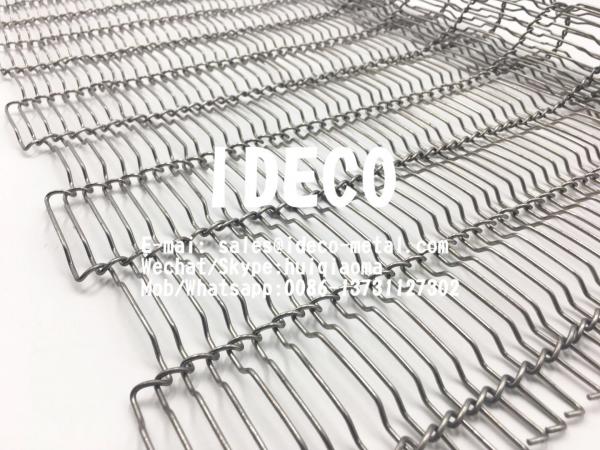 Cheap Crimped Flat-Flex Wire Belts, Flat Flex Specialty Conveyor Belts for Baking/Coating/De-Elevating/Sorting/Washing for sale