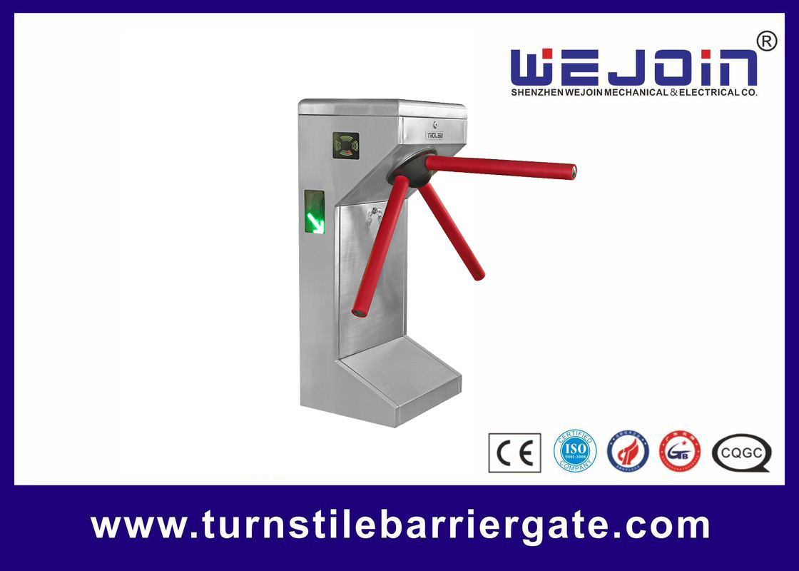 China Stainless Steel Price Tripod Turnstile Gate with QR Code Barcode Scanner on sale