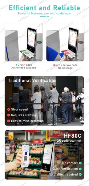 HFSecurity Face Recognition EU Health Code Scan Device