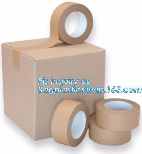 Heavy Packing Label Tape Label / Gummed Tape Kraft With PE Coated